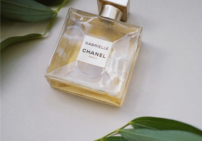A bottle of Gabrielle perfume by Chanel